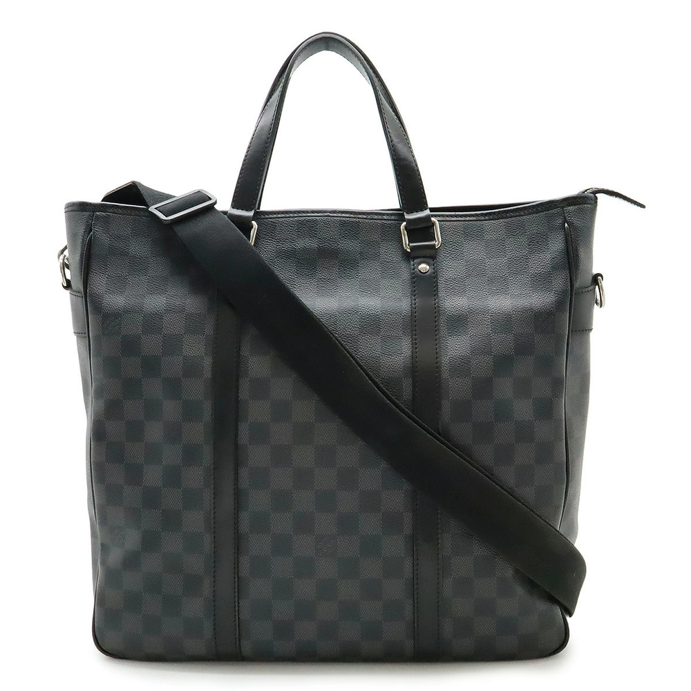 LOUIS VUITTON Damier Graphite Black Tadao Tote Bag Business Briefcase Shoulder